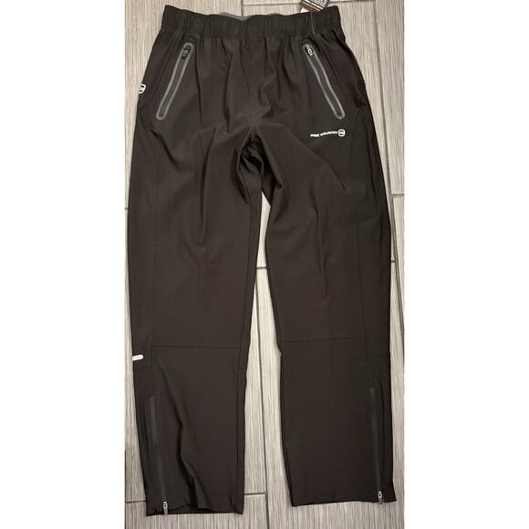 Free Country Mens Black Microtech Activewear Pants Size Medium NWT 4 Way Stretch - Picture 1 of 8